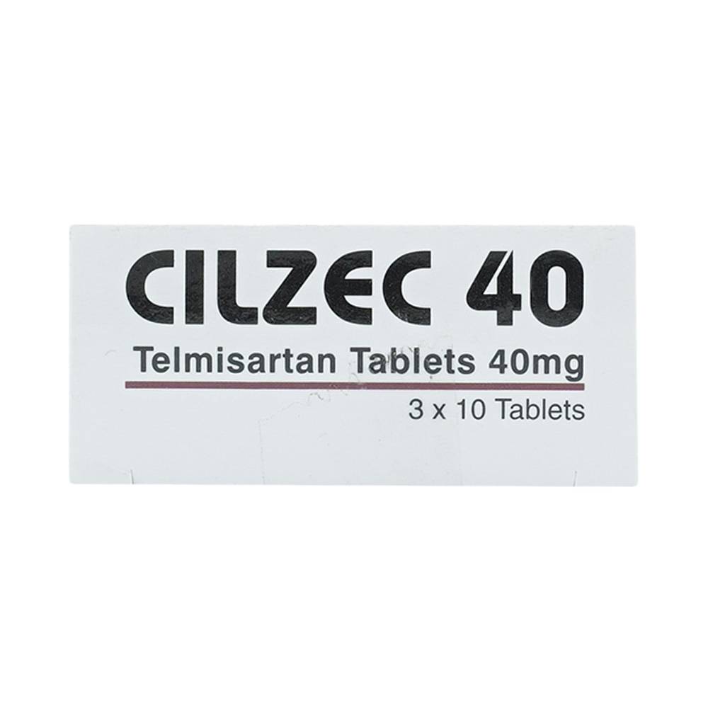 Thuốc Cilzec 40 MSN điều trị cao huyết áp (3 vỉ x 10 viên)