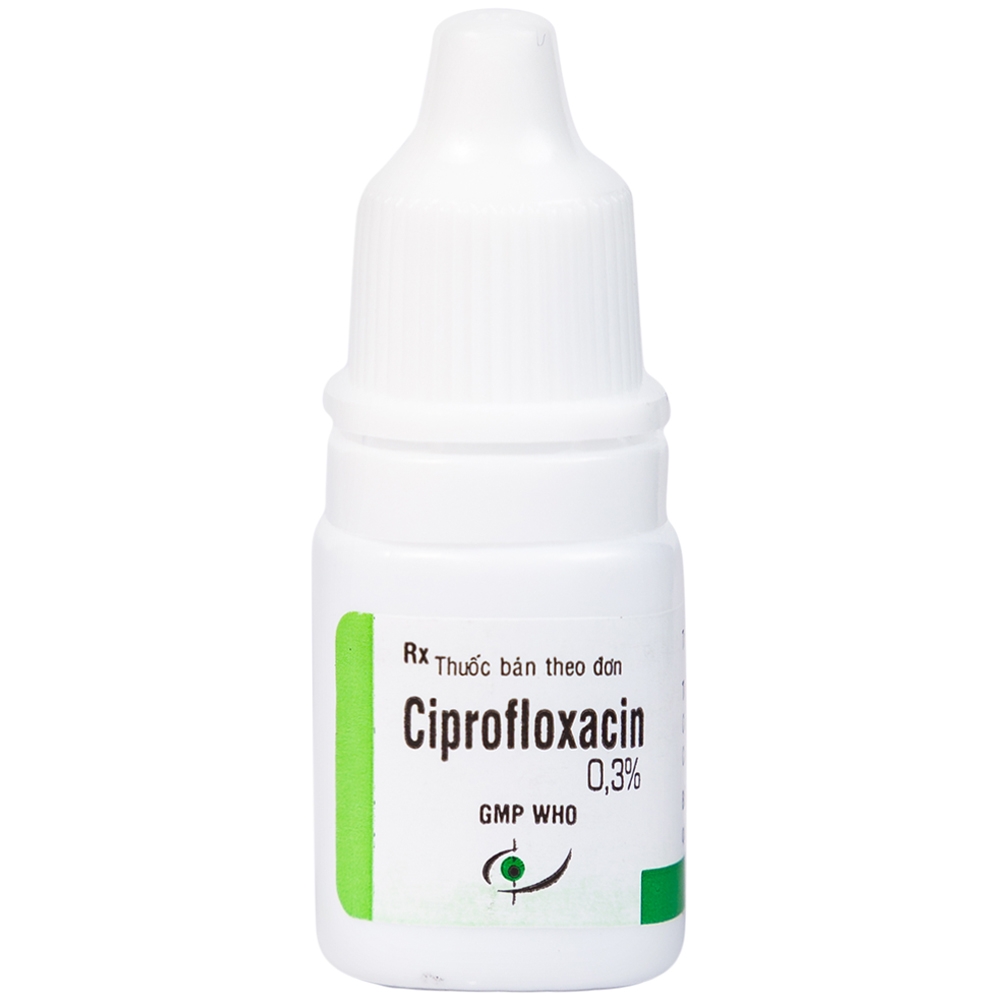 Thuốc nhỏ mắt, nhỏ tai Ciprofloxacin 0.3% Bidiphar điều trị các nhiễm khuẩn (5ml)