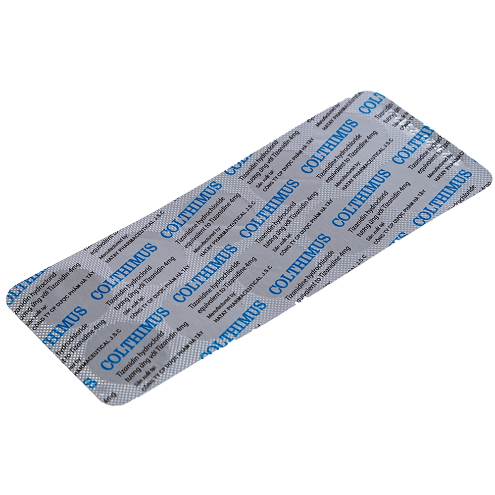 Thuốc Colthimus Hataphar điều trị triệu chứng co cứng cơ (10 vỉ x 10 viên)