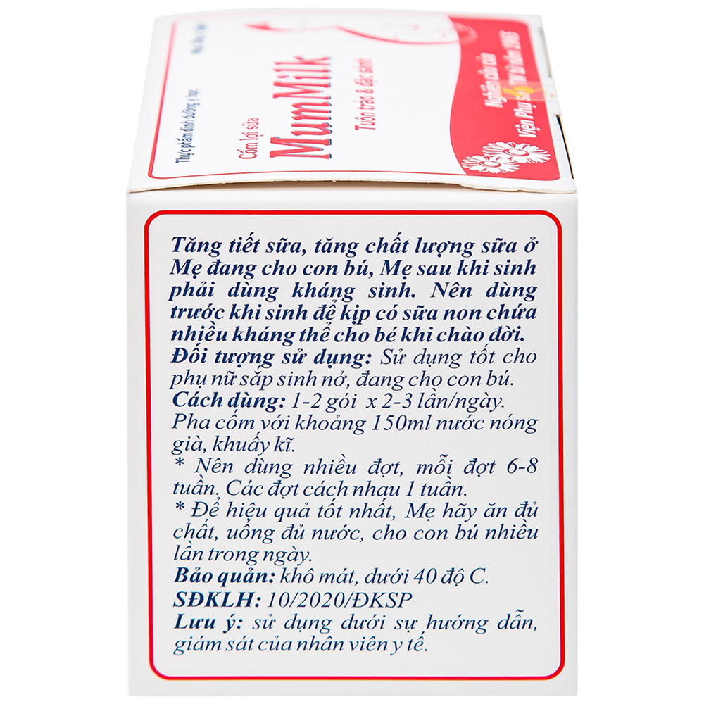 Cốm lợi sữa MumMilk tăng tiết sữa, tăng chất lượng sữa (20 gói)