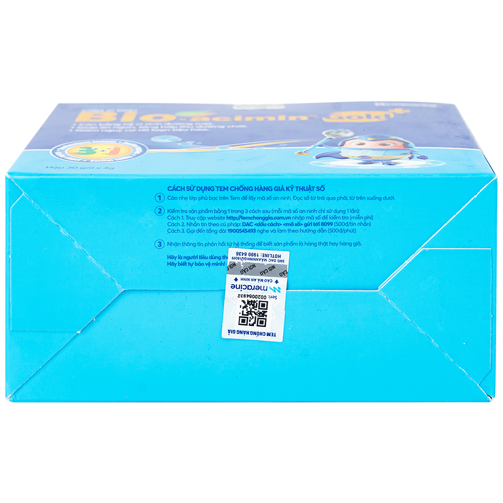Cốm vi sinh hỗ trợ tiêu hóa Bioacimin Gold Meracine (30 gói)