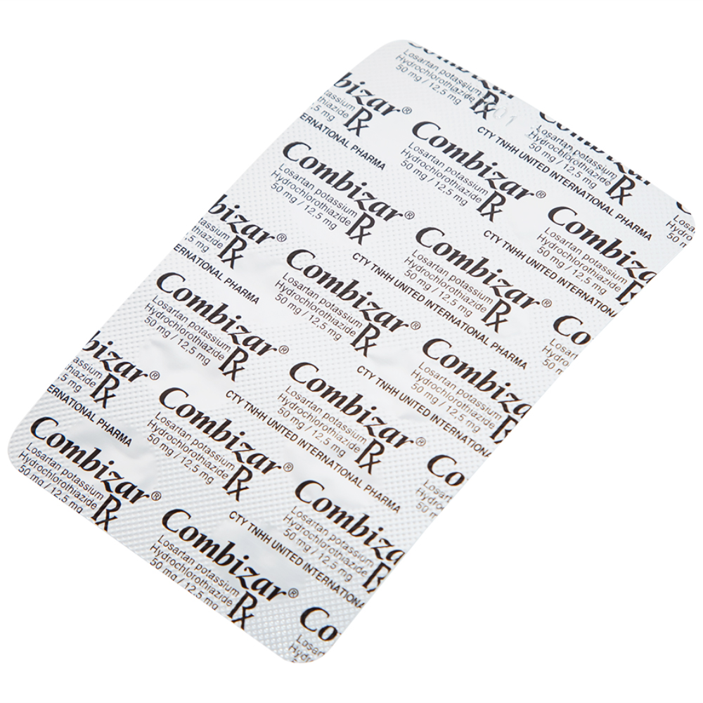 Thuốc Combizar United điều trị cao huyết áp (3 vỉ x 10 viên)
