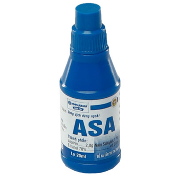Dung dịch dùng ngoài ASA Hóa Dược điều trị nấm, hắc lào, lang ben (20ml)