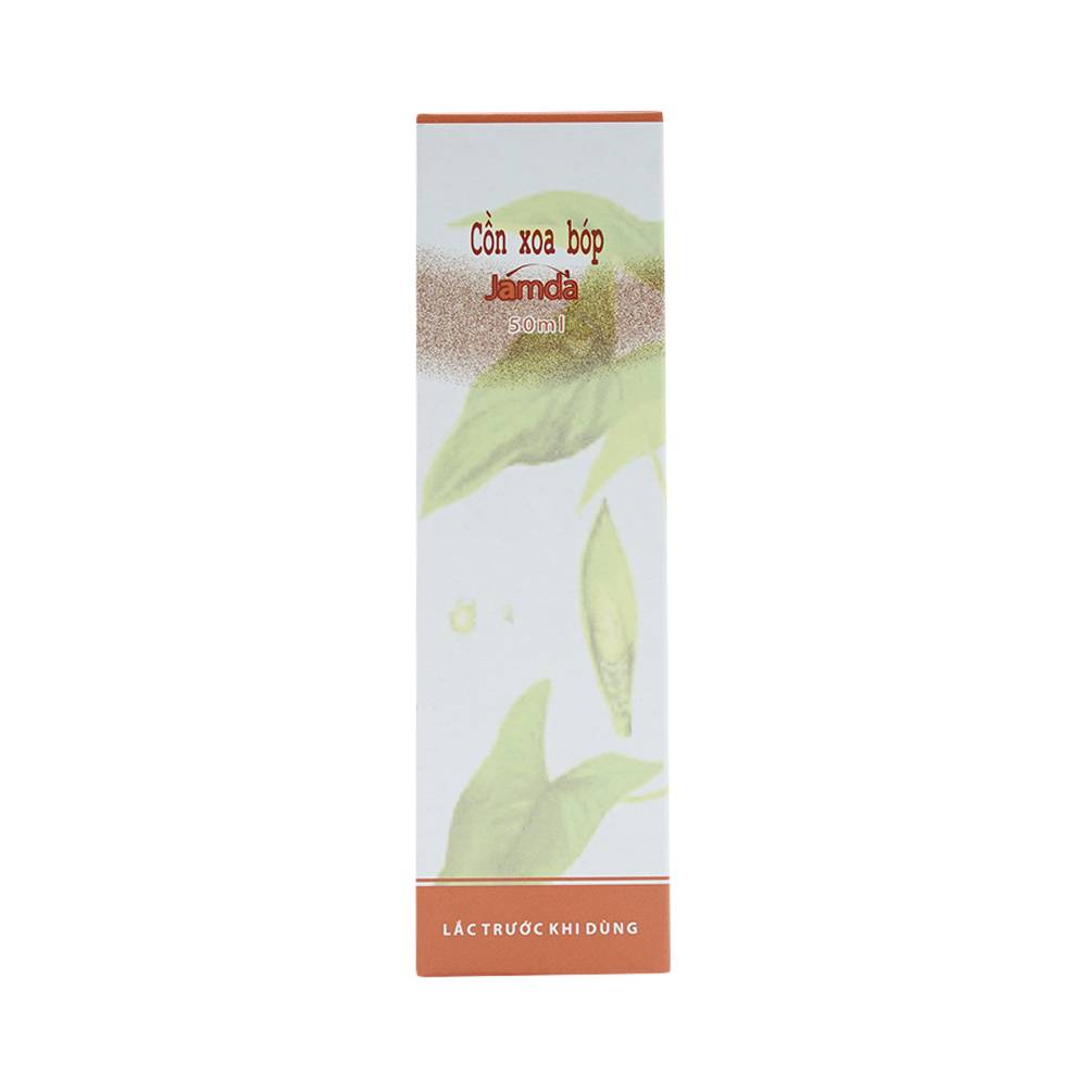 Cồn xoa bóp Jamda Traphaco điều trị đau nhức các khớp xương cơ gân bắp thịt, đau lưng, mõi gối (50ml)