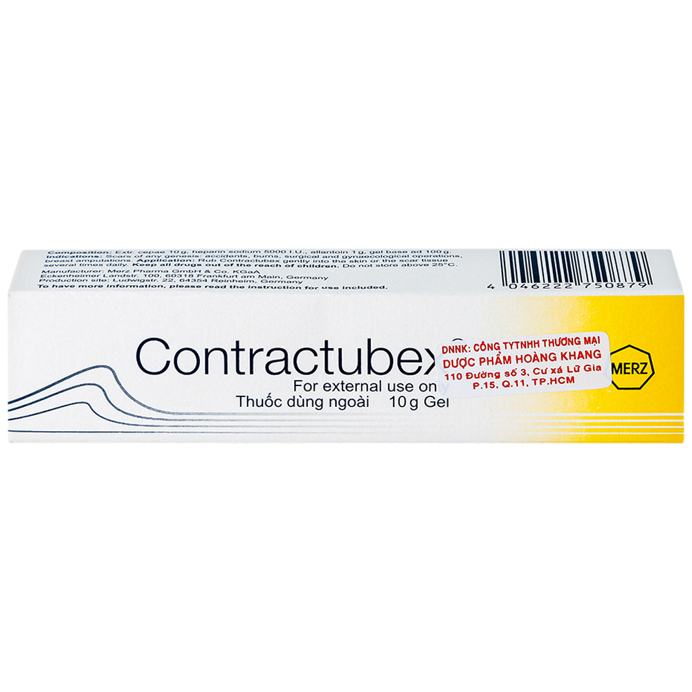 Gel Contractubex Merz điều trị sẹo lồi, sẹo phì đại (10g)