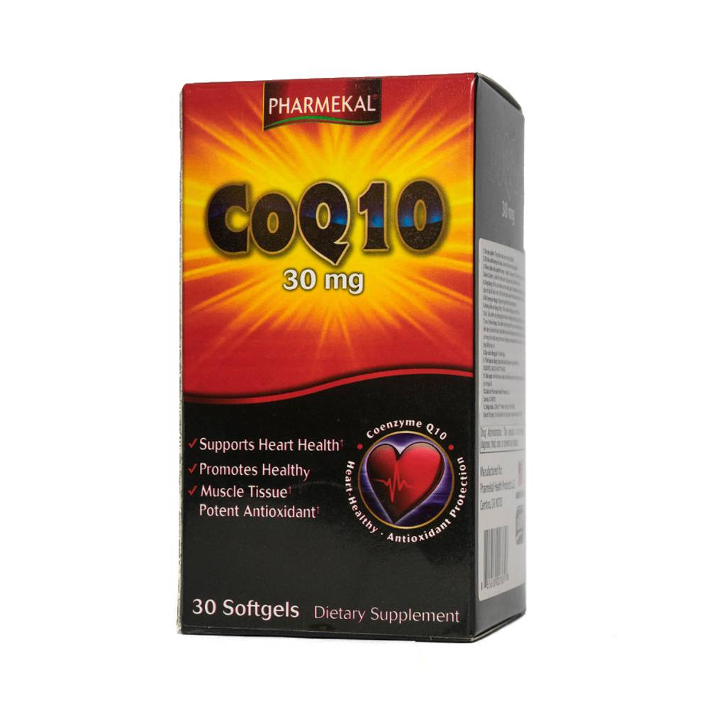 Viên uống hỗ trợ sức khỏe tim mạch, giảm cholesterol máu CoQ10 30mg Pharmekal (30 viên)