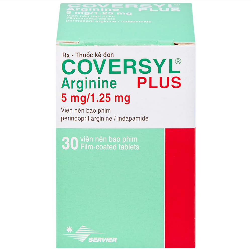 Thuốc Coversyl Plus 5mg/1.25mg Servier điều trị tăng huyết áp (30 viên)