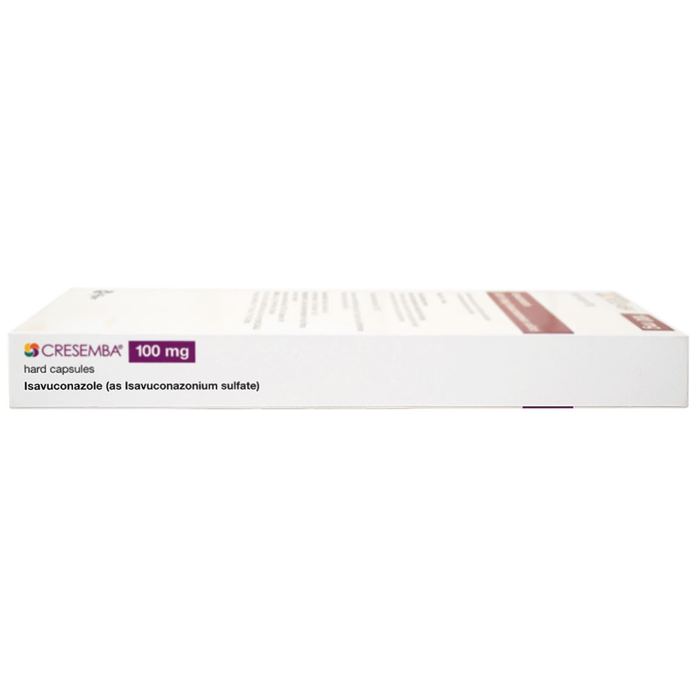 Thuốc Cresemba 100mg Pfizer điều trị nhiễm nấm Aspergillus xâm lấn và nhiễm nấm Mucorales (2 vỉ x 7 viên)
