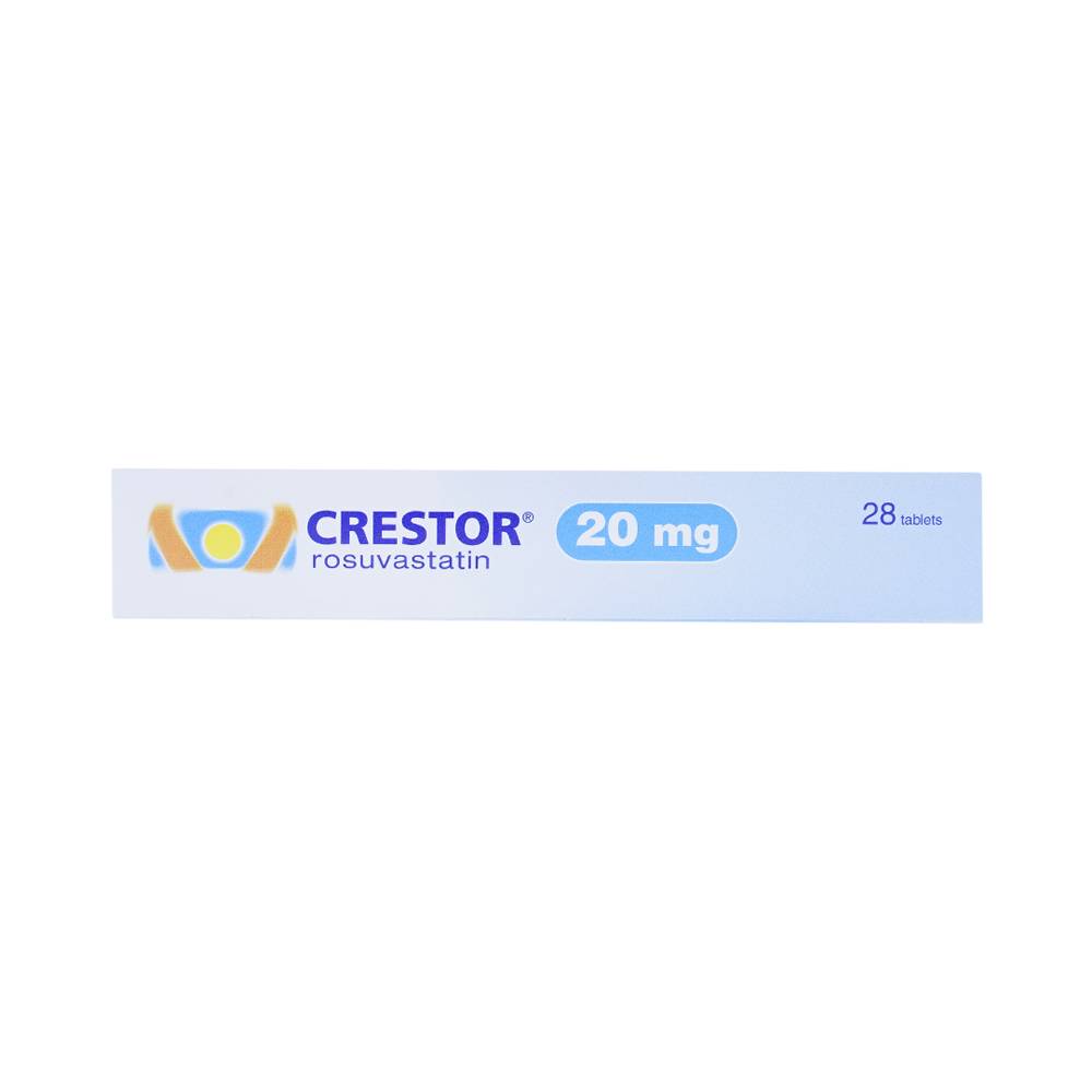 Thuốc Crestor 20mg AstraZeneca điều trị tăng cholesterol máu nguyên phát (2 vỉ x 14 viên)