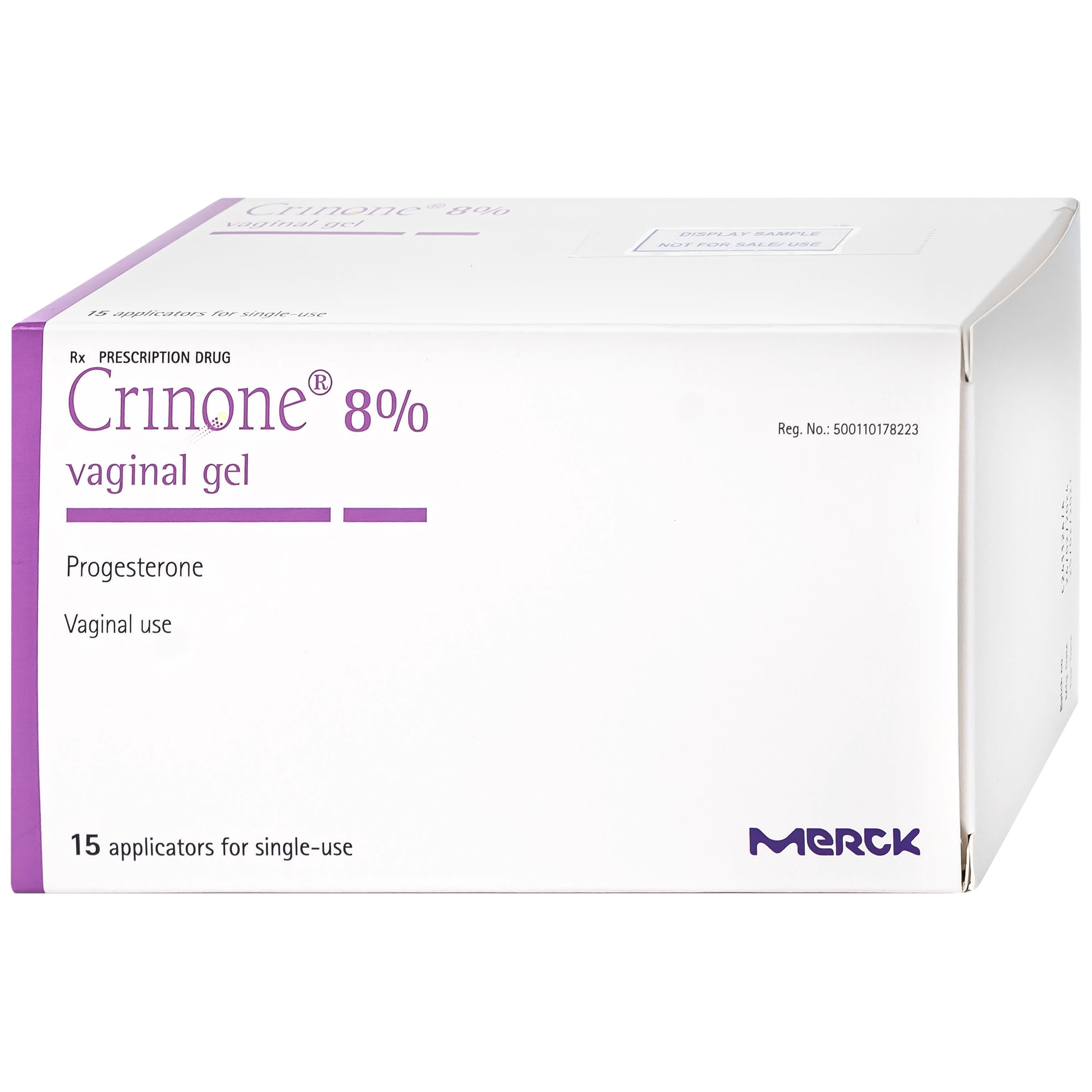 Gel Crinone 8% Merck điều trị các rối loạn liên quan đến sự thiếu hụt progesterone (15 ống)