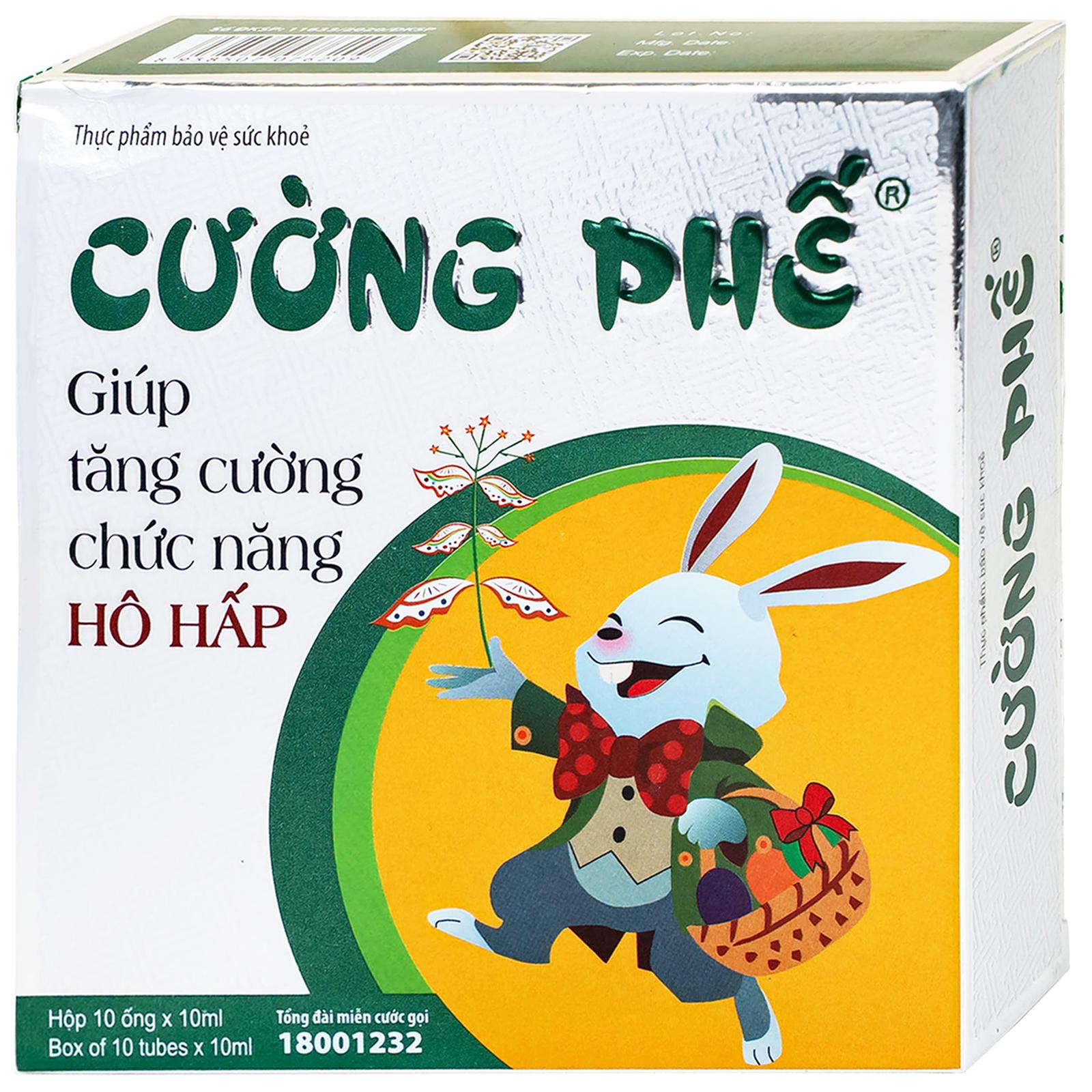 Siro giúp bổ phế Cường Phế CG (10 ống x 10ml)