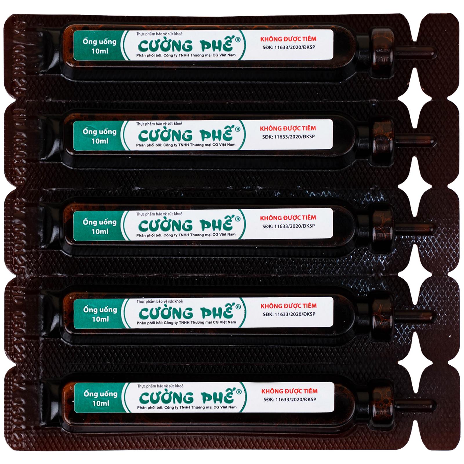 Siro giúp bổ phế Cường Phế CG (10 ống x 10ml)