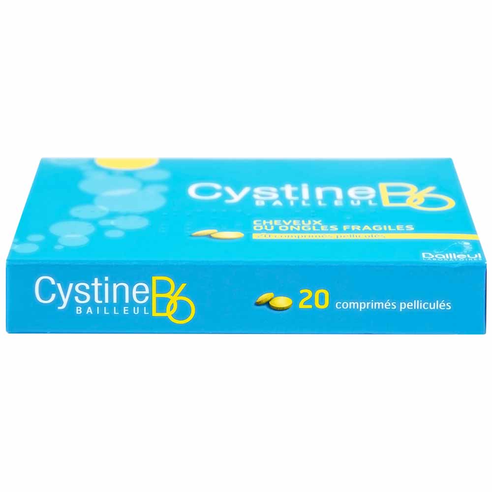 Thuốc Cystine B6 500mg Galeniques Vernin điều trị các bệnh lý liên quan đến tóc và loạn dưỡng móng (20 viên)