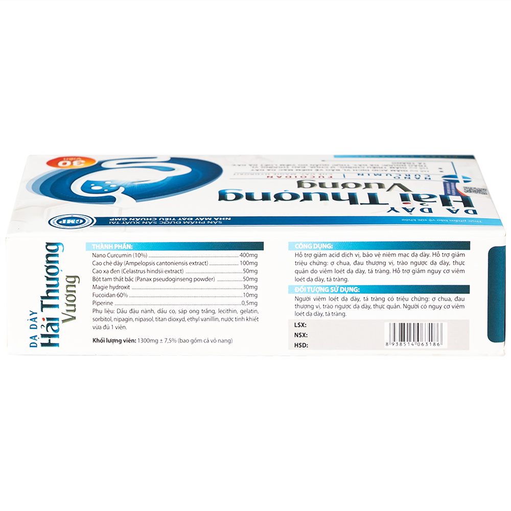 Viên uống hỗ trợ giảm acid dịch vị, bảo vệ niêm mạc dạ dày Dạ Dày Hải Thượng Vương (30 viên)