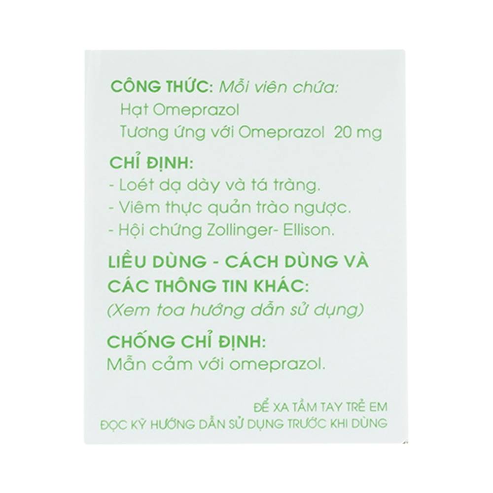 Thuốc Dafrazol  Traphaco điều trị và phòng ngừa loét dạ dày tá tràng, viêm thực quản trào ngược (14 viên)