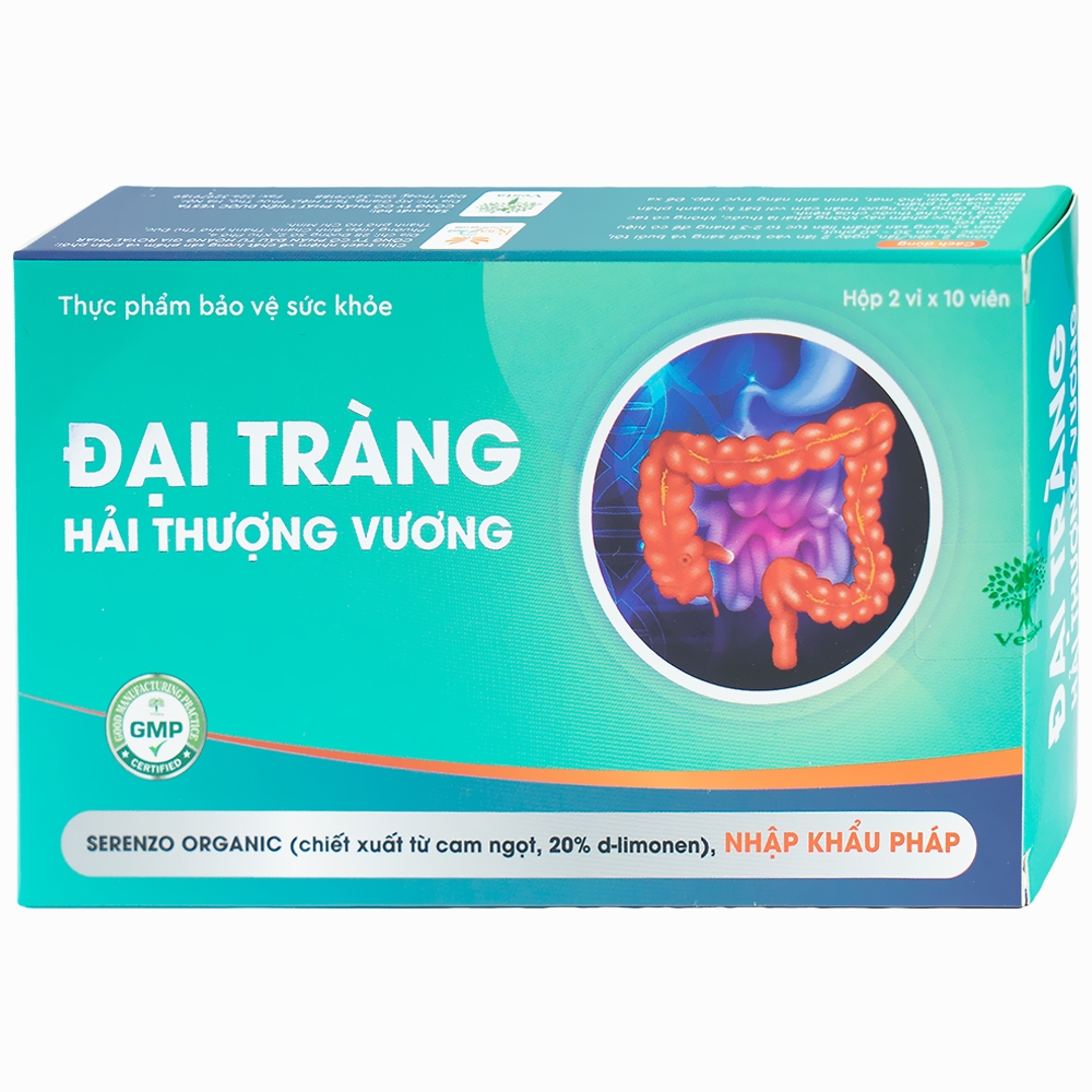 Viên uống giúp giảm rối loại tiêu hóa do viêm đại tràng Đại Tràng Hải Thượng Vương (2 vỉ x 10 viên)