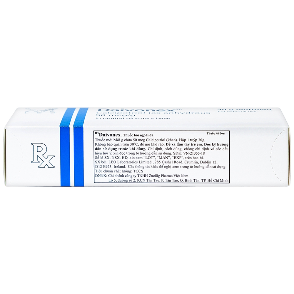 Thuốc mỡ Daivonex 30g LEO điều trị bệnh vẩy nến mảng