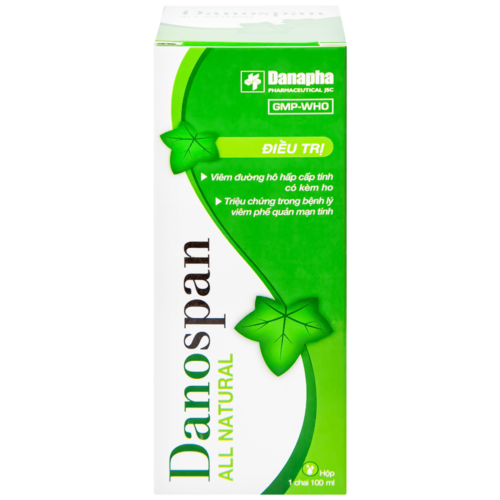 Dung dịch Danospan Danapha điều trị viêm đường hô hấp cấp tính có kèm ho (100ml)