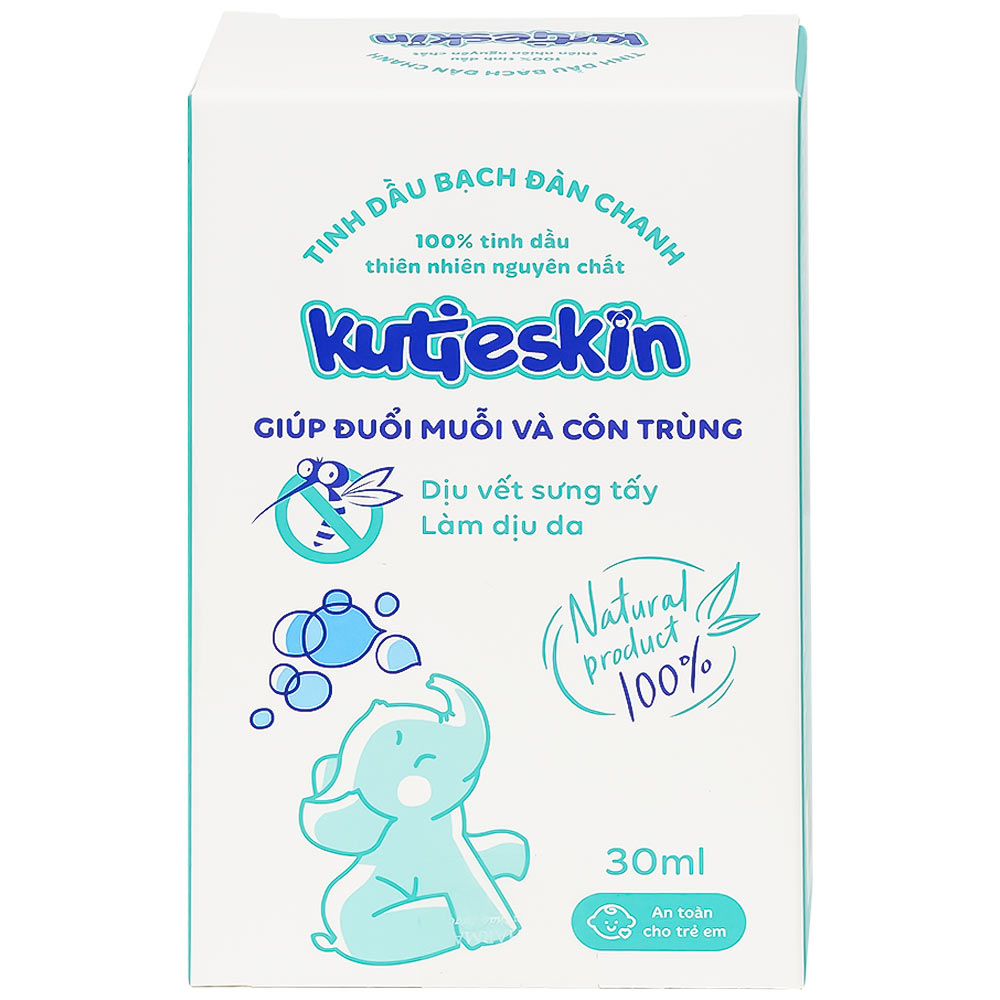 Dầu bôi bạch đàn chanh Kutieskin đuổi muỗi, côn trùng (30ml)