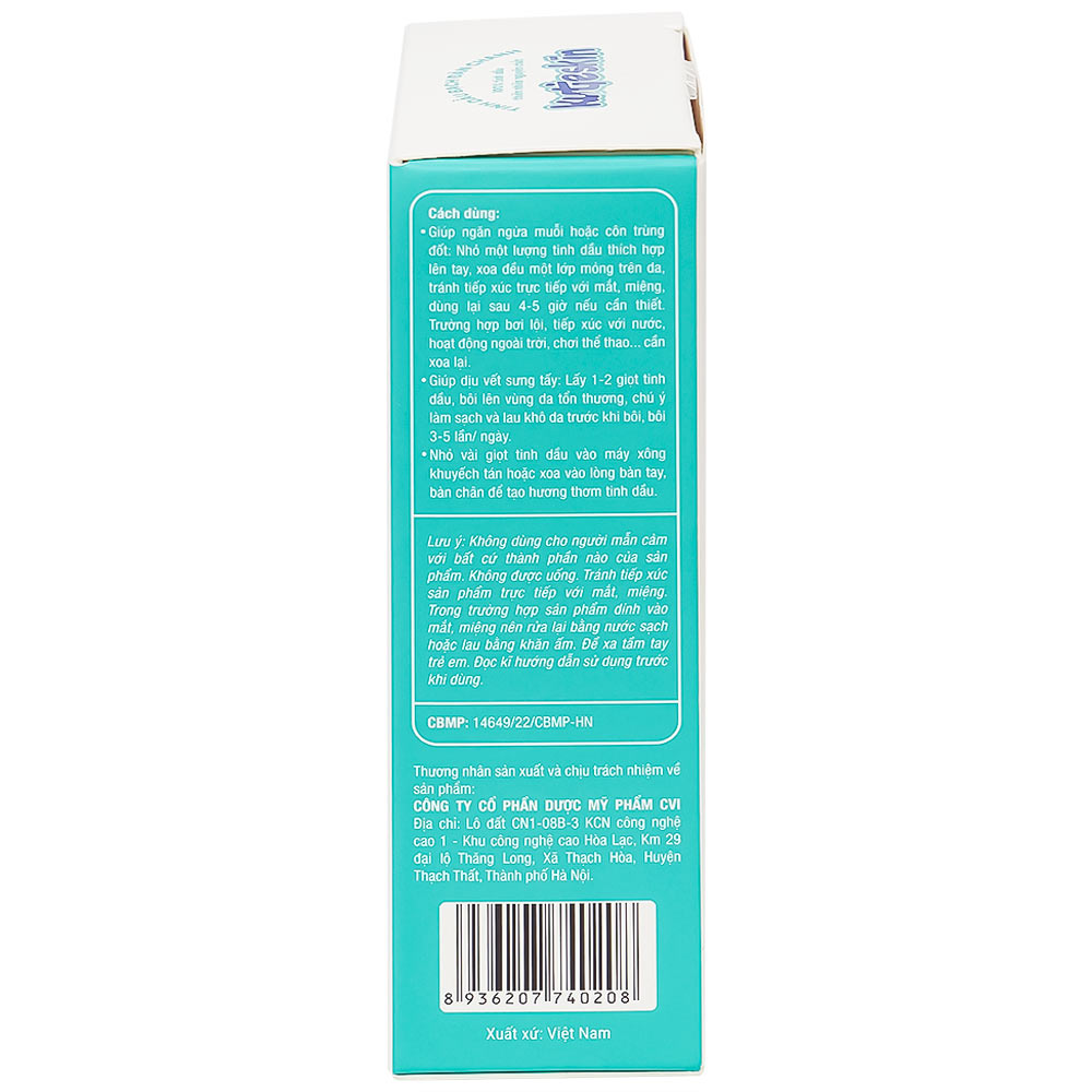 Dầu bôi bạch đàn chanh Kutieskin đuổi muỗi, côn trùng (30ml)
