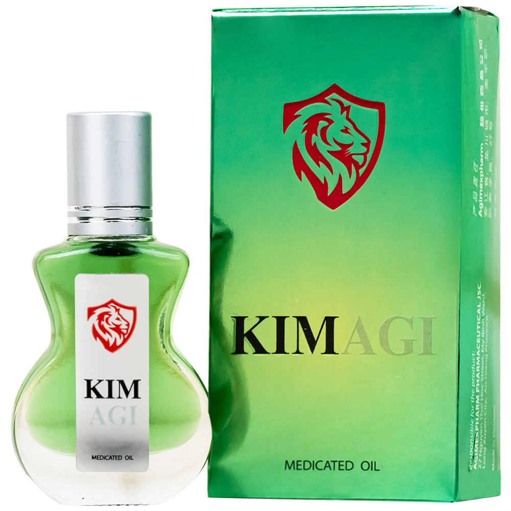 Dầu gió lăn Kimagi New Agimexpharm giúp giảm đau, giữ ấm (9ml)