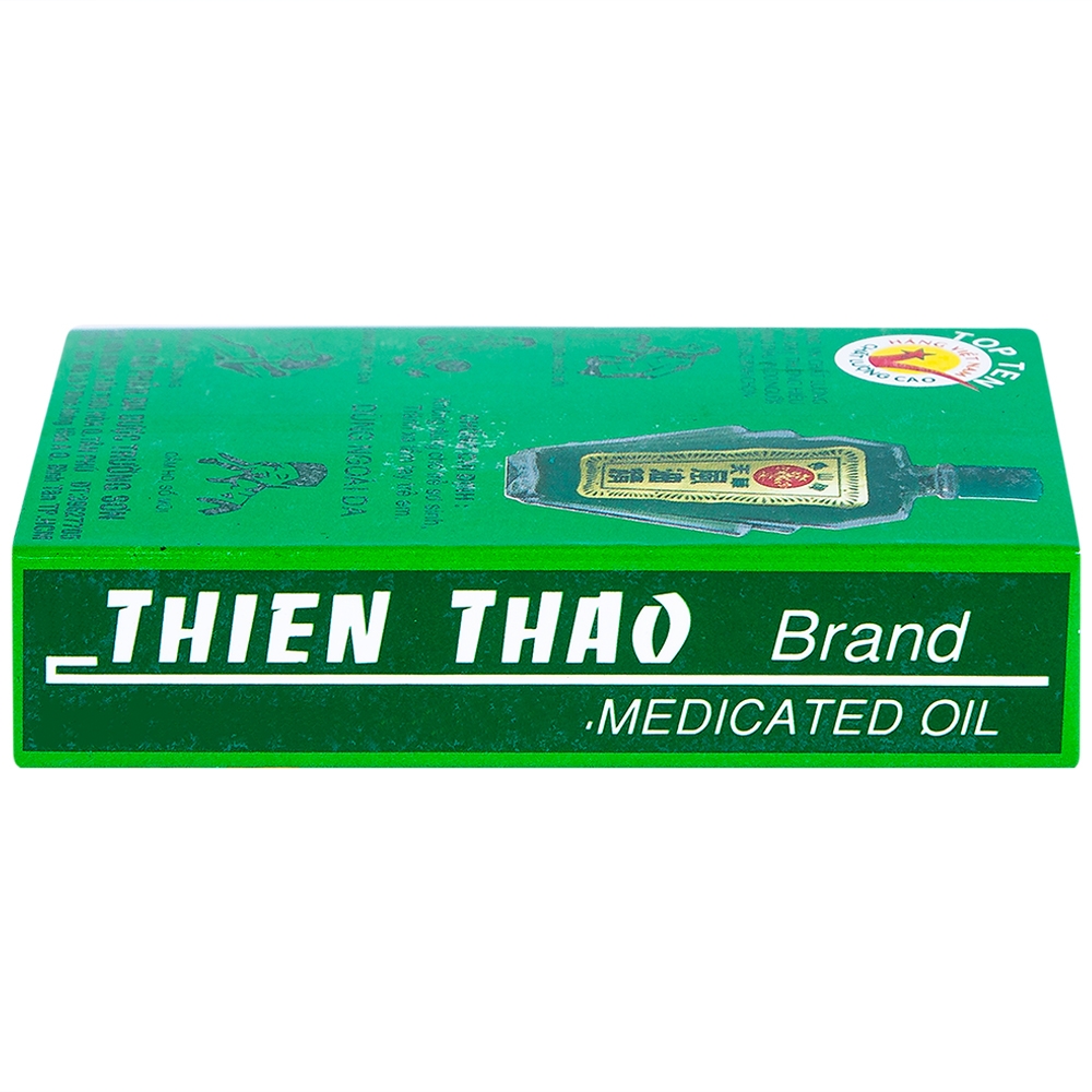 Dầu gió xanh Thiên Thảo điều trị cảm, ho, sổ mũi, nhứt đầu, say nắng (12ml)
