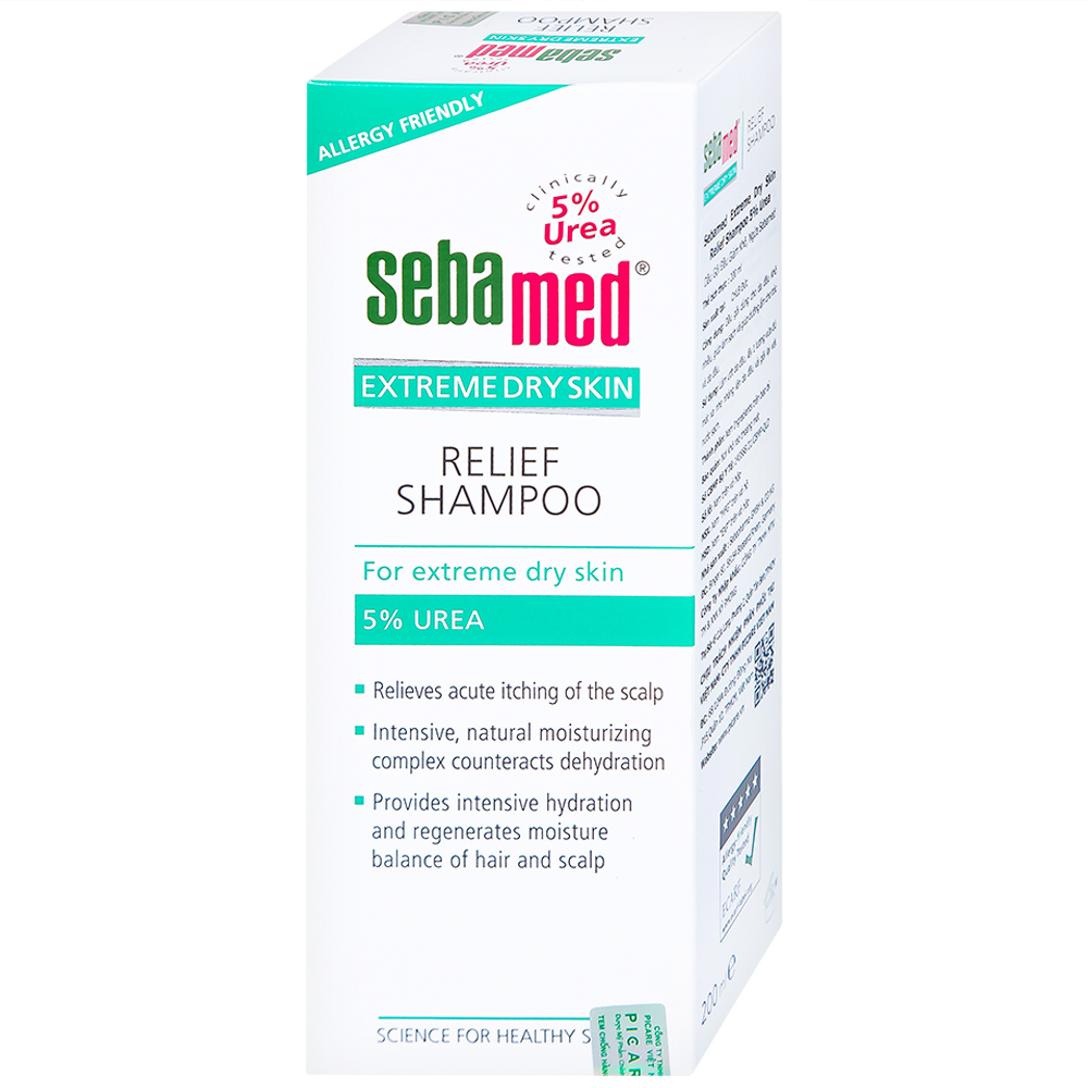 Dầu gội Sebamed Extreme Dry Skin 5% Urea giảm khô ngứa (200ml)