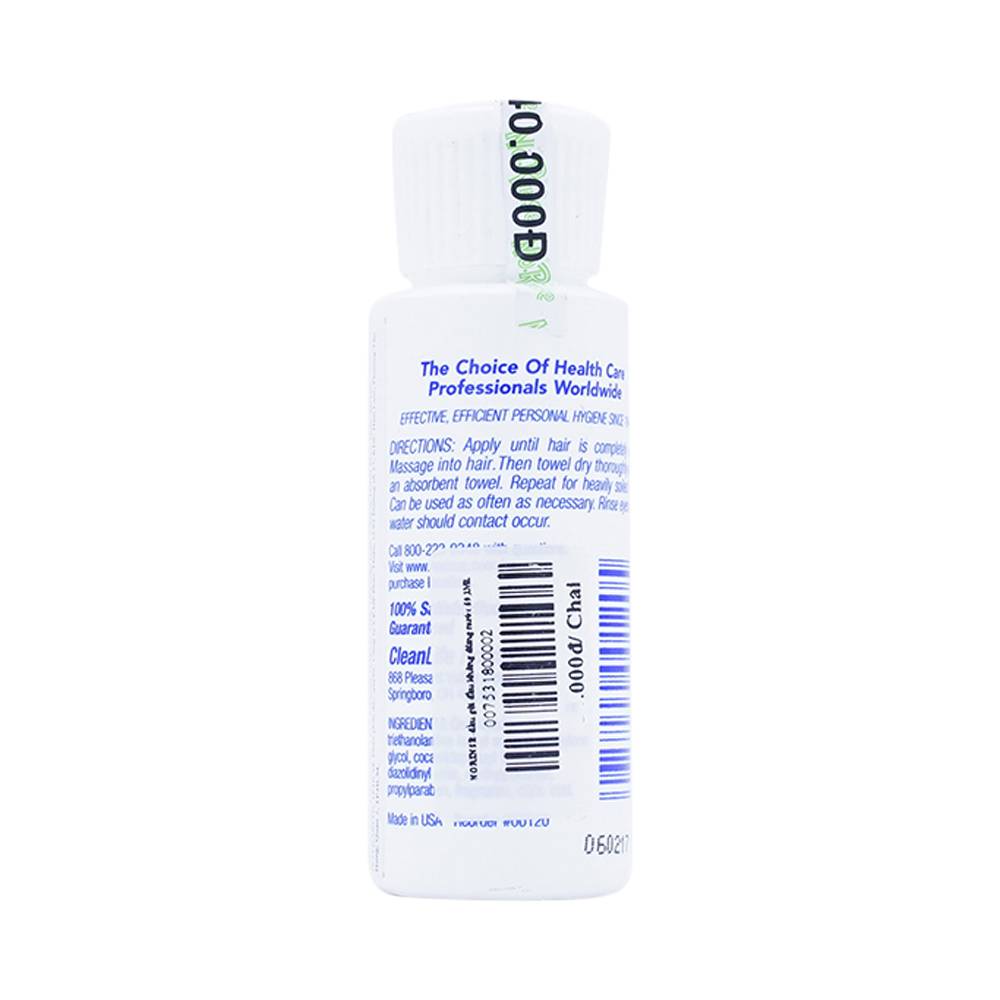 Dầu gội không dùng nước NoRinse Shampoo làm sạch tóc nhẹ nhàng (59,1ml)