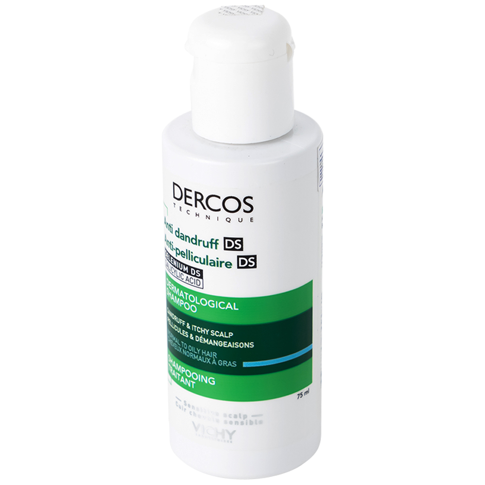 Dầu gội sạch gàu cho da đầu dầu Vichy Dercos Technique Anti Dandruff 75ml
