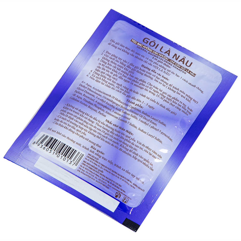 Gội là nâu Matrix làm thay đổi màu tóc, che phủ tóc bạc (10 gói x 30ml)