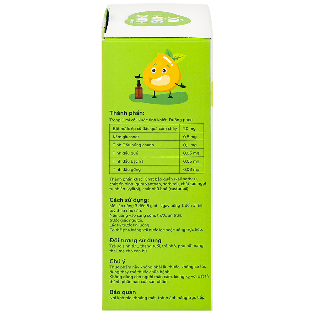 Dầu Húng Chanh Hỗ Trợ Lợi Phế Trừ Đờm Giảm Ho Labebé (30ml)