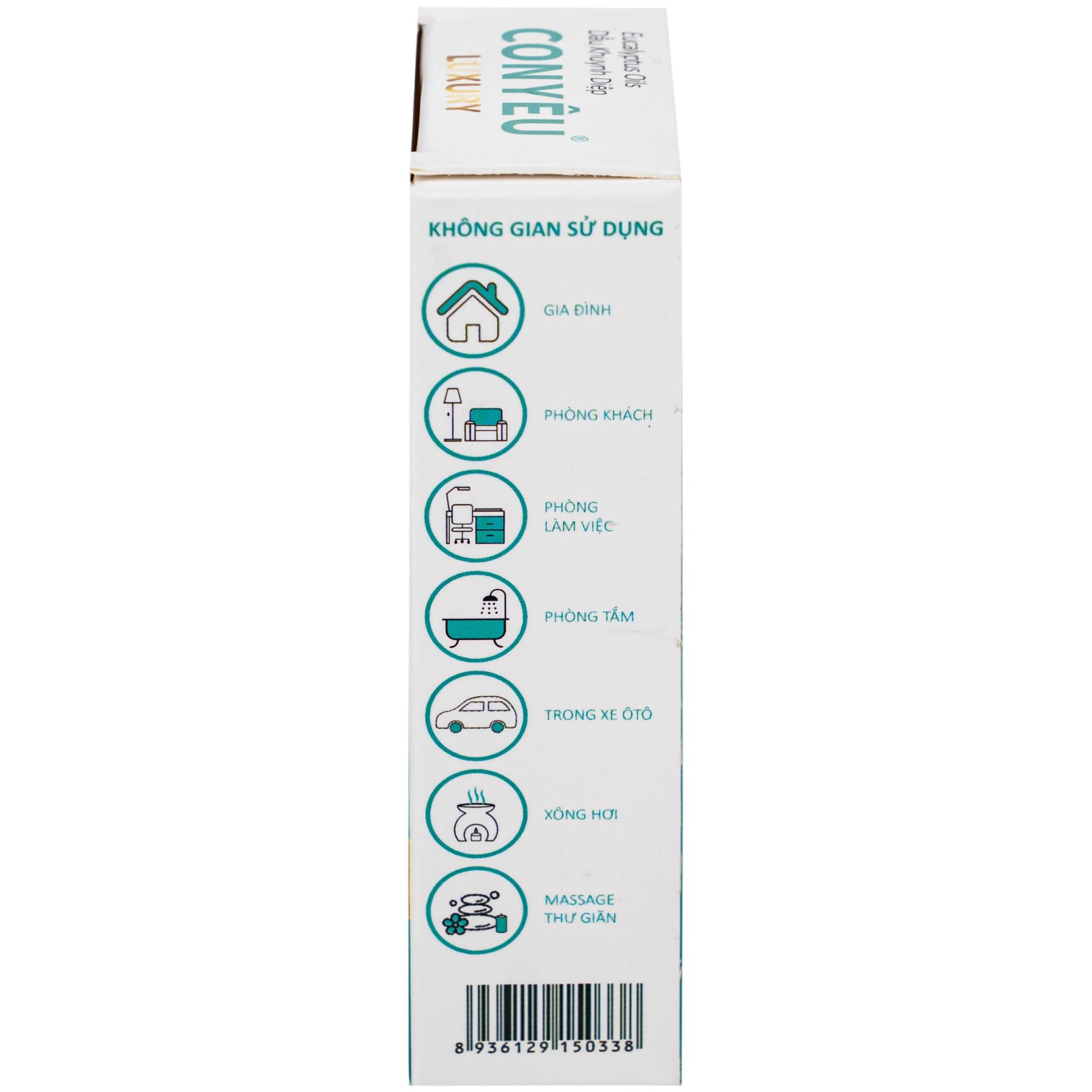 Dầu khuynh diệp Con Yêu Luxury giúp giữ ấm, làm dịu vết cắn côn trùng (30ml)