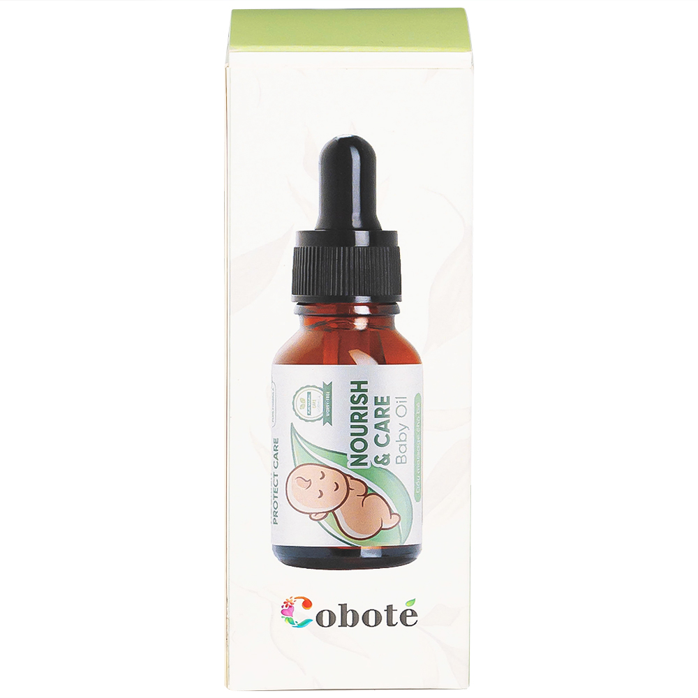 Dầu massage cho bé Nourish & Care Baby Oil Cobote dưỡng ẩm, làm dịu vết côn trùng cắn (50ml)