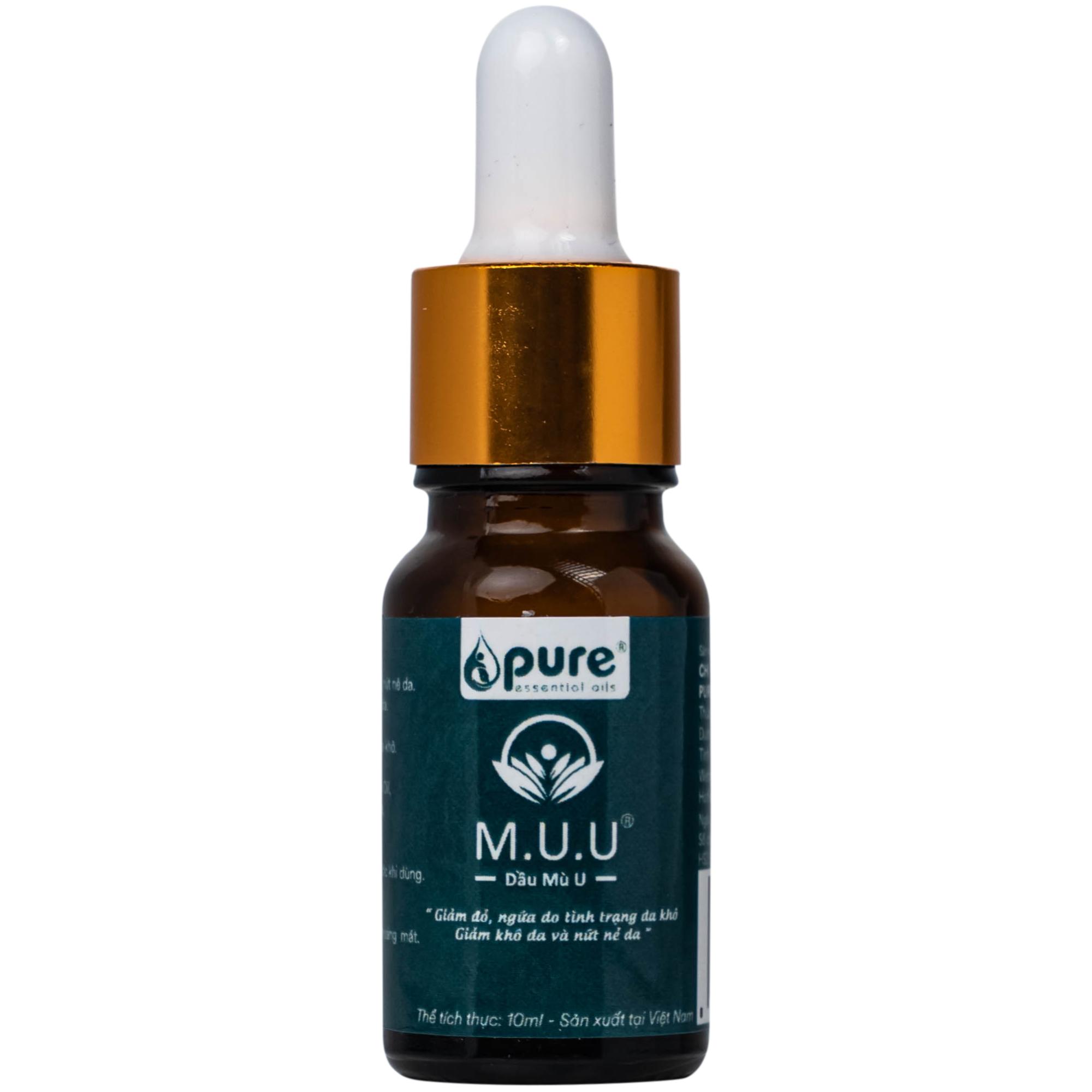 Dầu Mù U M.U.U làm mềm mượt và giảm khô da, cải thiện độ đàn hồi da (10ml)