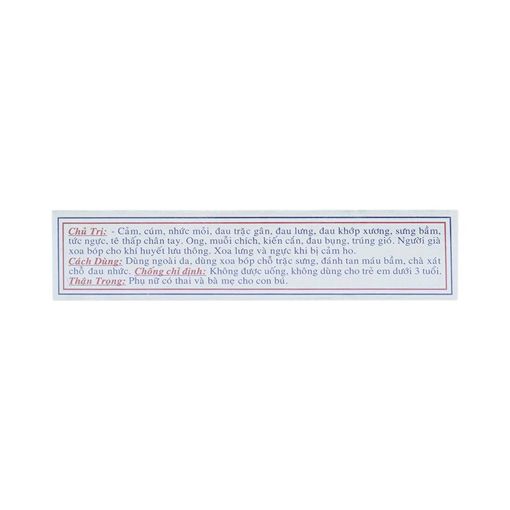 Dầu nóng Thiên Thảo Trường Sơn điều trị cảm, ho, sổ mũi, nhức đầu, say nắng (50ml)
