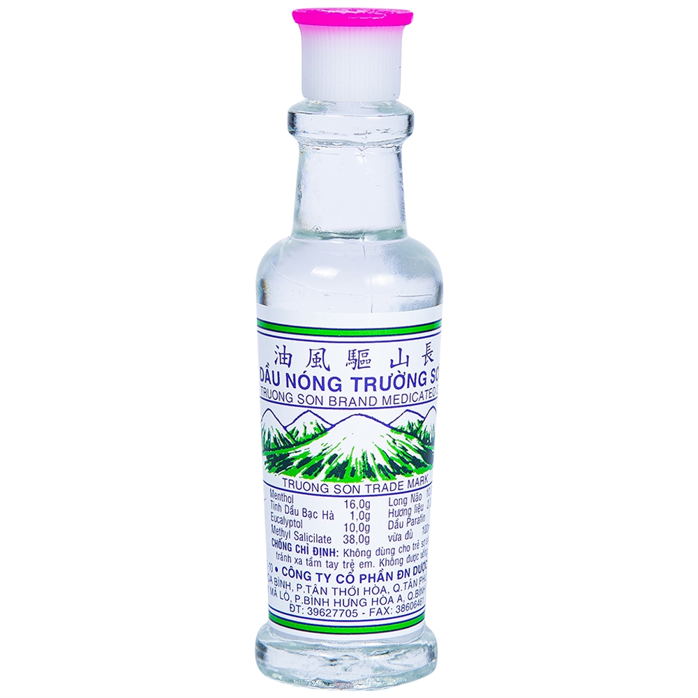 Dầu nóng Trường Sơn điều trị cảm, ho, số mũi, trúng gió (10 chai x 10ml)