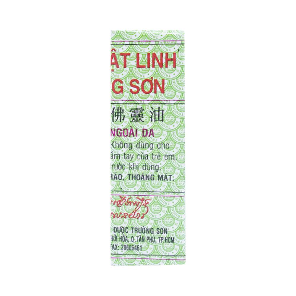 Dầu Phật Linh Trường Sơn điều trị cảm, ho, sổ mũi, nhức đầu, say nắng (10 chai x 1.5ml)