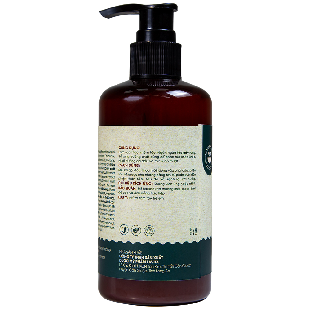 Dầu xả Thảo Dược La Beauty nuôi dưỡng da đầu và tóc suôn mượt (250ml)
