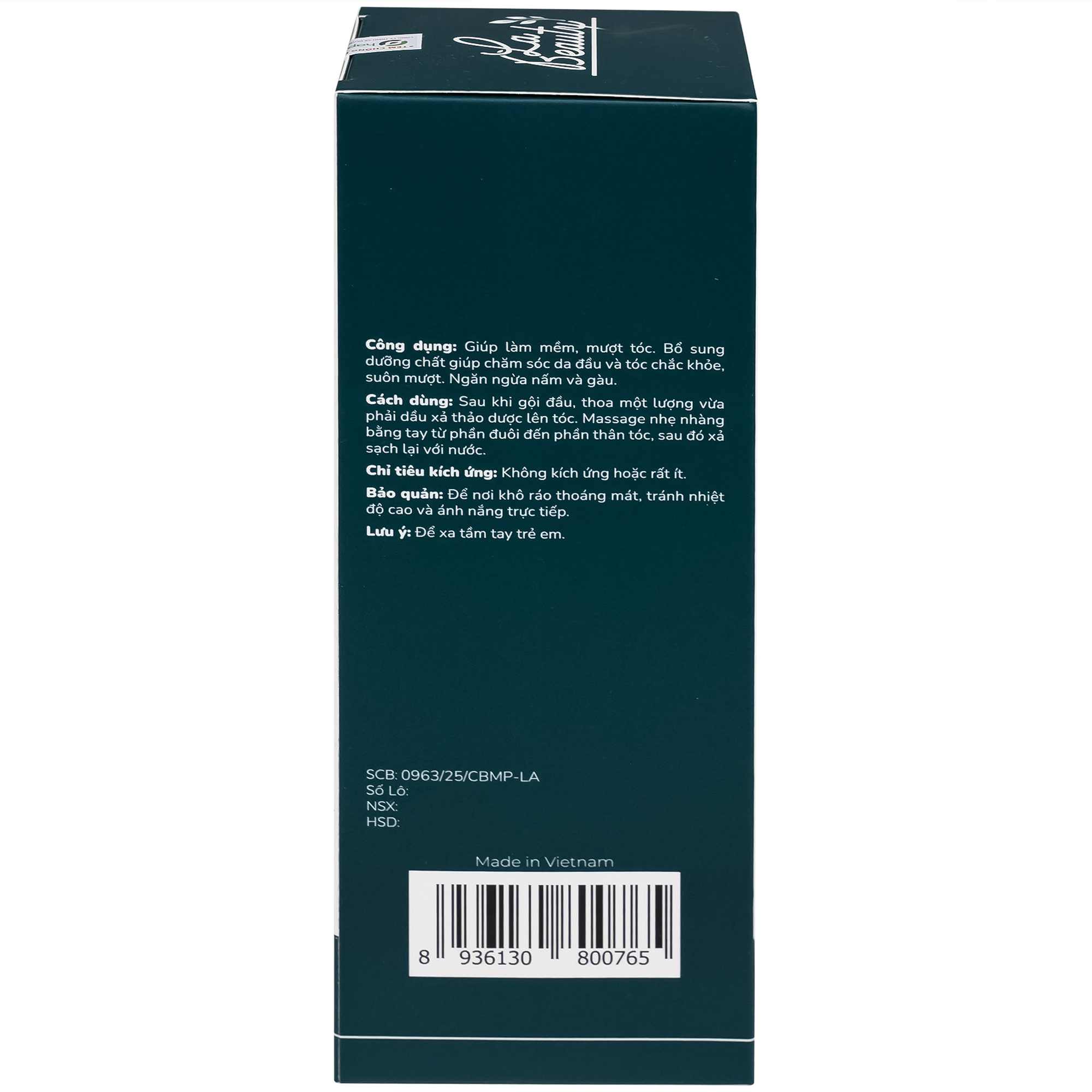 Dầu xả Thảo Dược La Beauty nuôi dưỡng da đầu, cho tóc suôn mượt (300ml)