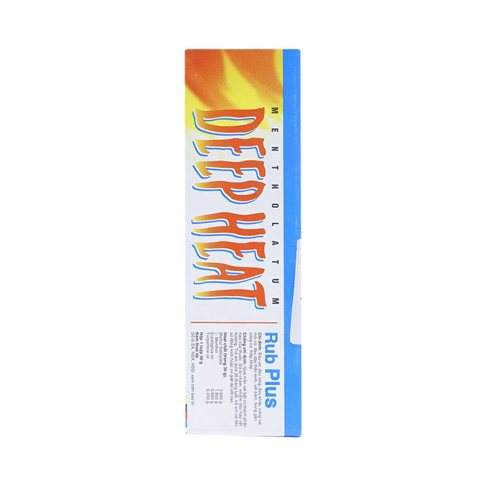 Kem Deep Heat Rub Plus Rohto điều trị đau cơ, đau lưng, đau khớp (30g)