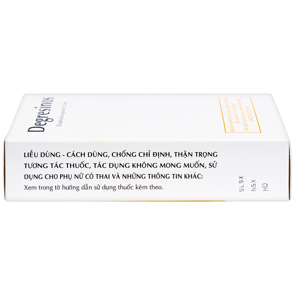 Thuốc Degresinos Thành Nam điều trị nhiễm amip đường ruột (4 vỉ x 25 viên)