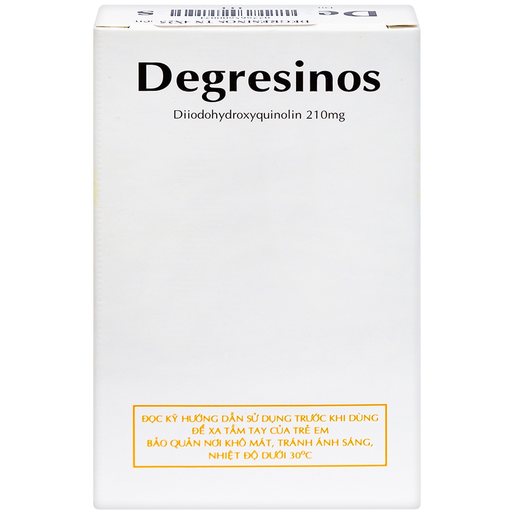 Thuốc Degresinos Thành Nam điều trị nhiễm amip đường ruột (4 vỉ x 25 viên)