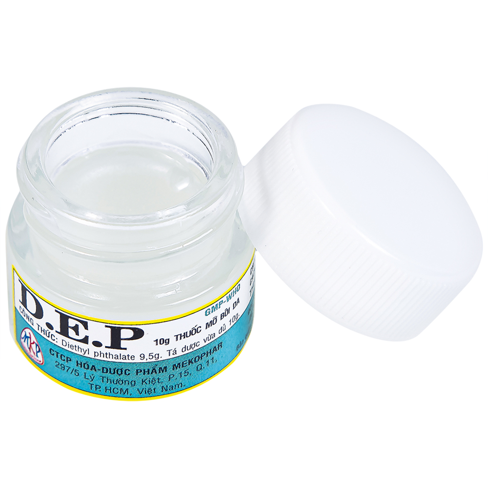 Thuốc mỡ bôi da D.E.P Mekophar điều trị ghẻ ngứa (10g)