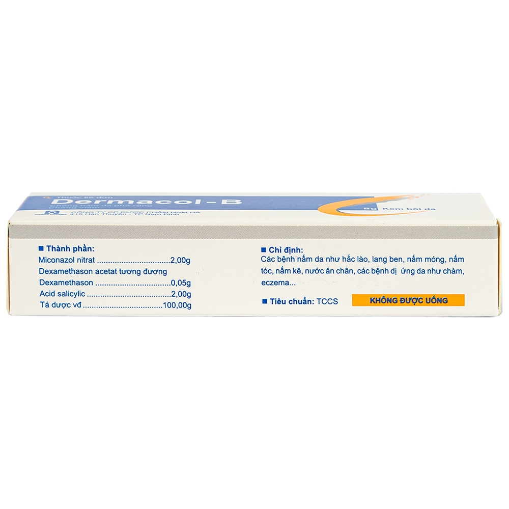 Kem bôi da Dermacol-B Nam Hà chống viêm, chống nấm da phổ rộng (8g)