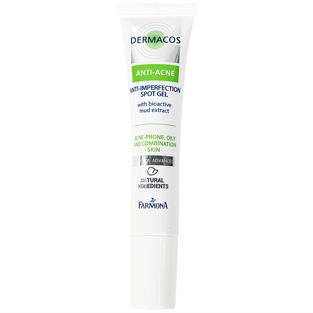 Gel chấm mụn, ngừa sẹo Dermacos Anti Acne Anti Imperfection 15ml