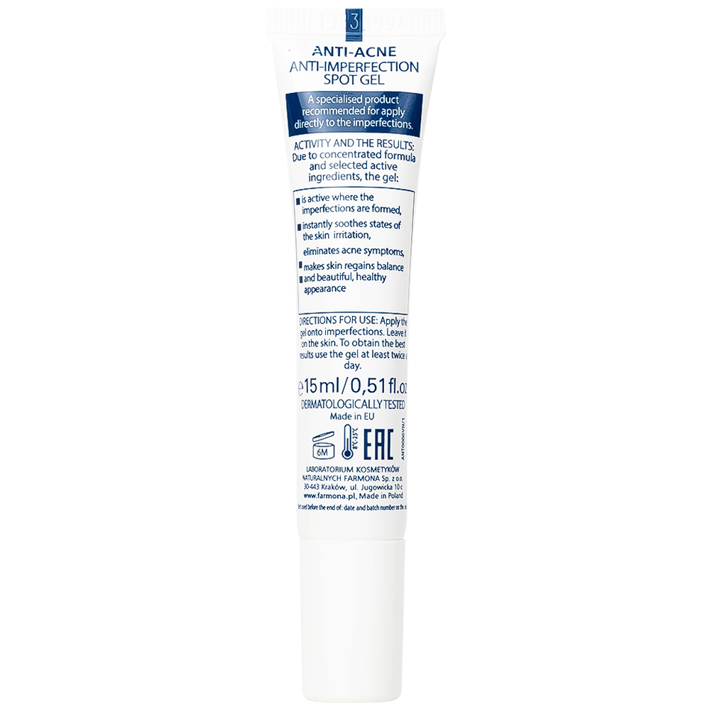 Gel chấm mụn, ngừa sẹo Dermacos Anti Acne Anti Imperfection 15ml