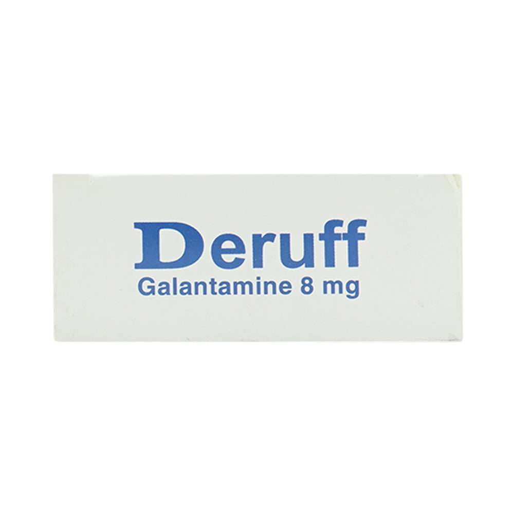 Thuốc Deruff 8mg Davipharm điều trị chứng sa sút trí tuệ từ nhẹ đến trung bình (4 vỉ x 7 viên)