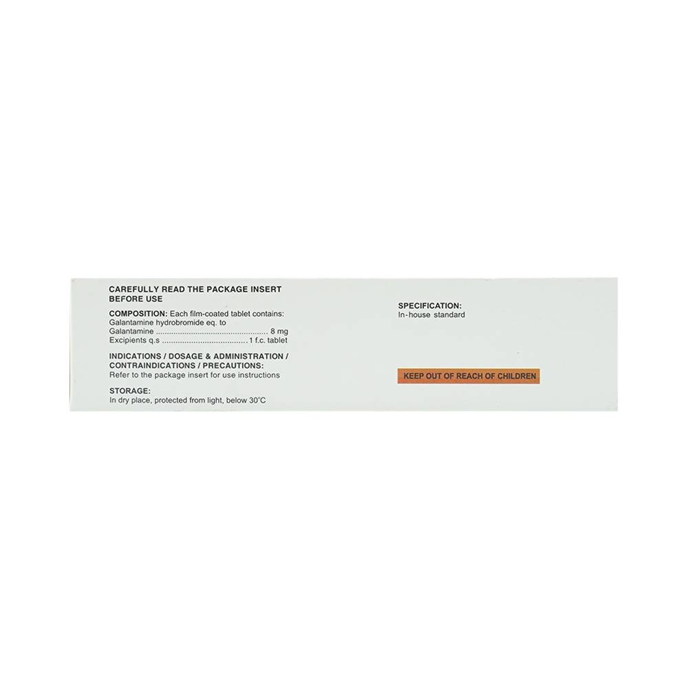 Thuốc Deruff 8mg Davipharm điều trị chứng sa sút trí tuệ từ nhẹ đến trung bình (4 vỉ x 7 viên)
