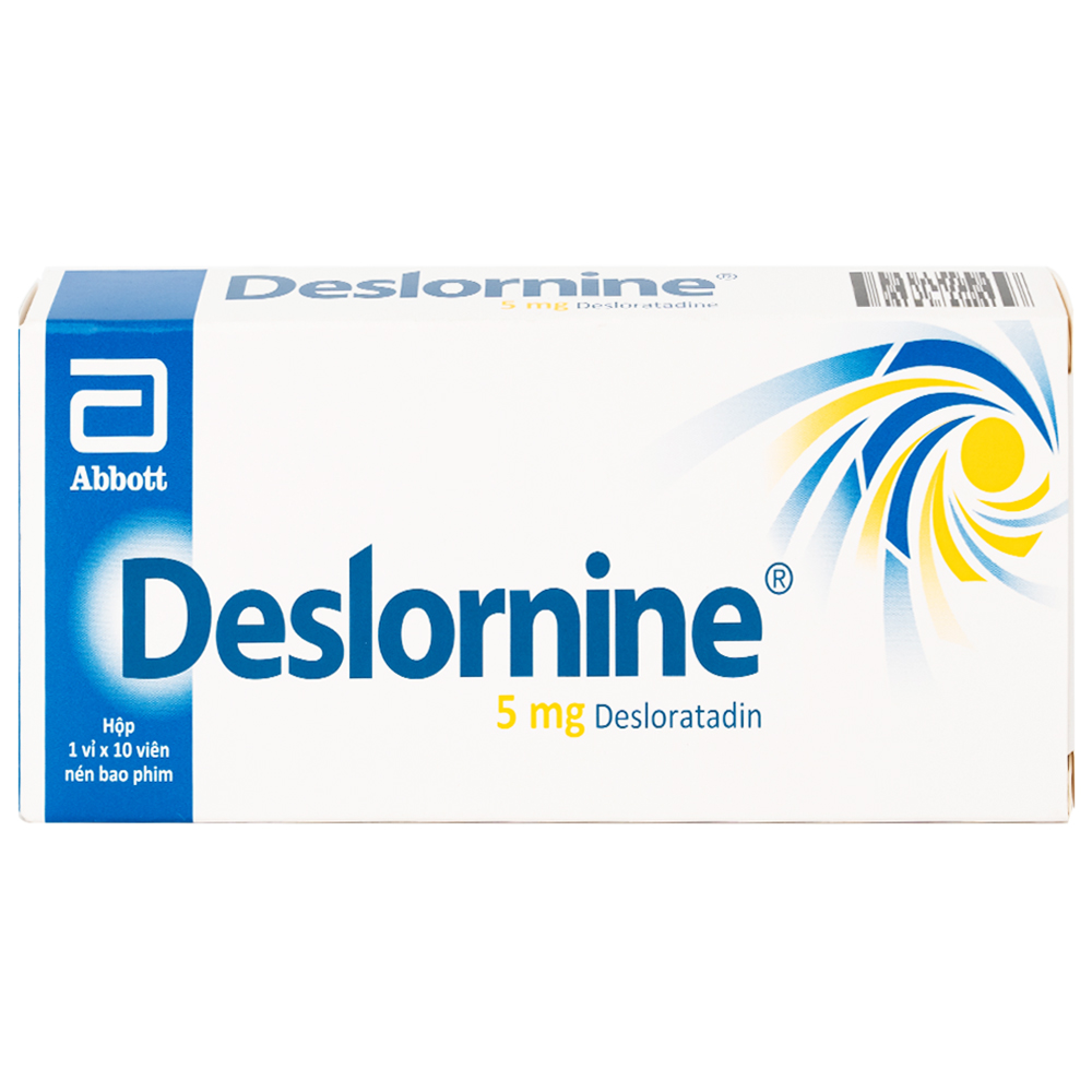Thuốc Deslornine 5mg Abbott Làm giảm các triệu chứng hắt hơi, chảy mũi, mày đay (1 vỉ x 10 viên)