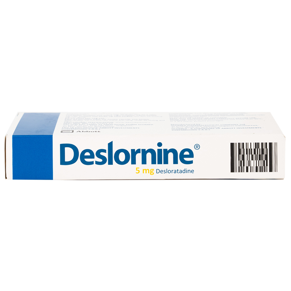 Thuốc Deslornine 5mg Abbott Làm giảm các triệu chứng hắt hơi, chảy mũi, mày đay (1 vỉ x 10 viên)